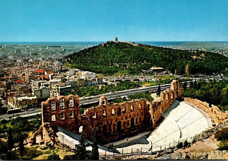 Greece Athens The Odeon Of Herode Atticus