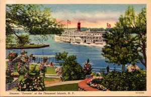 New York Thousand Islands Steamer Toronto Curteich