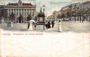 LEIPZIG GERMANY~Königsplatz with Grassi Museum~1906 POSTCARD