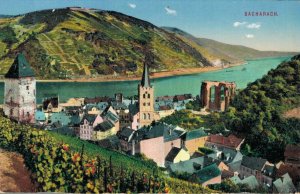 Germany Bacharach Partial View Vintage Postcard 03.04 