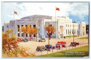 Winnipeg Manitoba Canada Postcard Winnipeg Auditorium c1950's Vintage