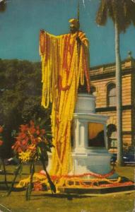 Hawaii Honolulu King Kamehameha Statue 1953