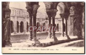 Old Postcard Arles Saint Trophime Cloister Gallery 12th