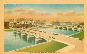 IA, Des Moines, Iowa, Des Moines River, Colorcraft No. 29957