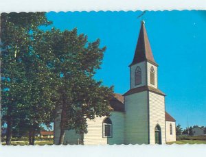 Pre-1980 CHURCH SCENE Moose Factory Island - Near Moosonee Ontario ON AD1462