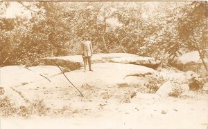 H78/ Washington D.C. RPPC Postcard c1910 Potomac Rock Creek Park 164