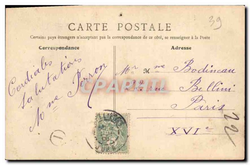 Postcard Old Baume les Messieurs Cascade Tuts