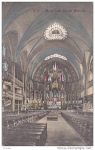 MONTREAL, Quebec, Canada, 1900-1910's; Notre Dame Church