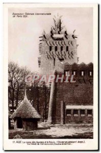 Old Postcard From Paris Exposition Coloniale Internationale 1931 AOF Camp Des...