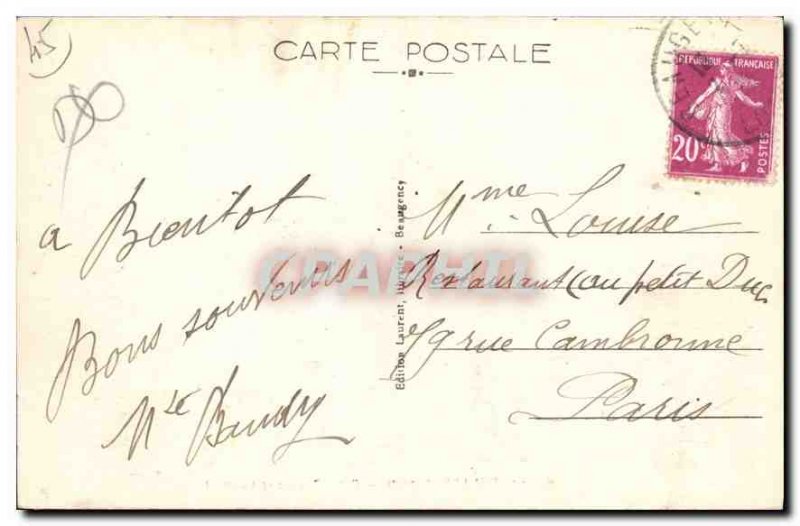 Old Postcard Beaugency Loiret Tavers Gate and Convent