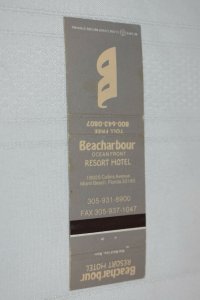 Beacharbour Ocean Front Resort Hotel Miami Beach FL 20 Strike Matchbook Cover