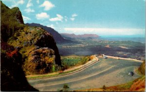 Vtg Nuuanu Pali Precipice Cliff Oahu Hawaii HI Unused Chrome Postcard