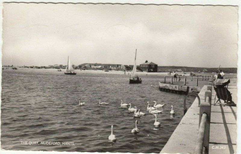 Dorset; The Quay, Mudeford RP PPC By Sun-Ray, 1971, To W Procter, Tillingham 