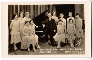 RPPC, 1929 Girls' Glee Club, Naperville Ill 