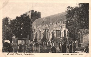 Vintage Postcard 1910's Parish Church Northfleet Kent England UK Wyndham Series