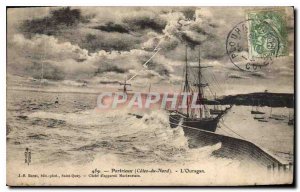 Postcard Old Portrieux Cotes North Hurricane Boat