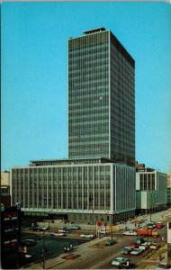 Vtg Indianapolis IN City Marion County Goverment Building Street View Postcard