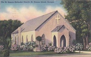 Georgia Saint Simons Island The Saint Simons Methodist Church 1950