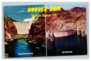 Vintage 1960's Postcard Aerial Views of the Hoover Dam Colorado River Lake Mead