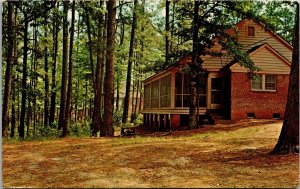 Vtg McComb Mississippi MS Typical Cabin Percy Quin State Park 1970s Postcard