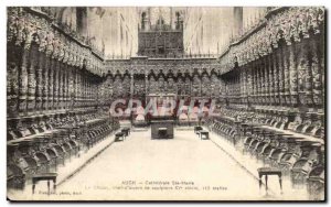 Old Postcard Auch Cathedrale St. Mary Choir