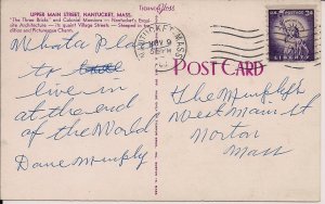 Nantucket, Architecture, Main Street 1958 Massachusetts