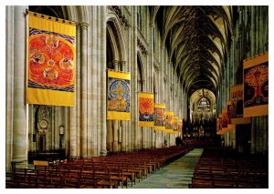 Postcard UK ENG Winchester Cathedral - Banners by Thetis Blacker