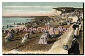 Old Postcard Mers Les Bains Vue Generale De La Plage