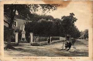 CPA Villeneuve-de-Marsan - Monument des Morts - Avenue des Ecoles (111497)