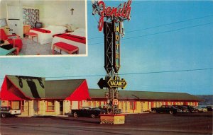 Ste Anne De Beaupre Quebec Canada 1960s Postcard Zenith Motel Room View