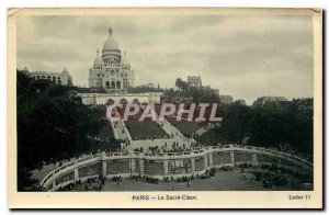 Old Postcard Paris Sacre Coeur