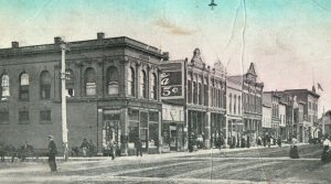 C. 1910 Blue Sky South Side of Main Street, Cherokee, IA Postcard P169 
