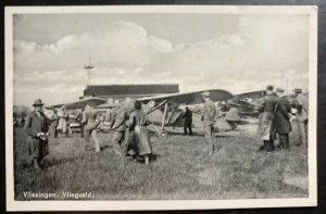 Mint Netherlands Real Picture Postcard RPPC vlissingen airport