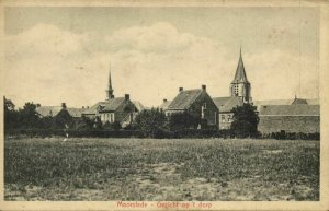 belgium, MOORSLEDE, Gezicht op 't Dorp, Panorama (1910s) Postcard