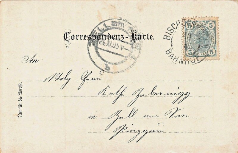 SALZBURG AUSTRIA~ERZHERZOG LUDWIG VIKTOR BRUCKE~1905  POSTCARD