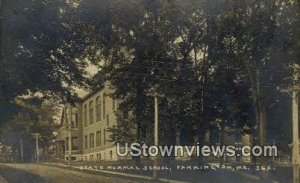 Real Photo, State Normal School - Farmington, Maine ME  