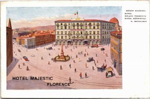 Postcard Italy Florence Hotel Majestic