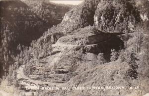 Arizona Switchbacks In Oak Creek Canyon Real Photo