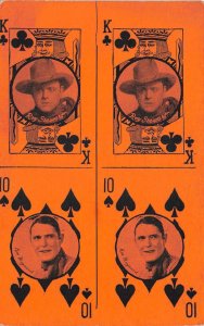 Cowboy Western Playing Card King and Spade Roy Stewart Vintage Postcard AA75705