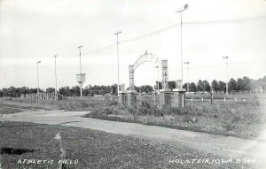 RPPC Postcard; Athletic Field, Holstein IA Ida County, LL Cook B569 Unposted