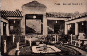 Italy Pompei Casa Degli Amorini d'Oro Pompeii Vintage Postcard 03.20