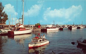 MILWAUKEE WISCONSIN~YACHT CLUB-NEAR U S COAST GUARD STATION~1960s POSTCARD