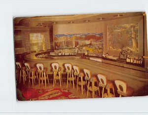 Postcard Famous Silver Dollar Bar, Covered Wagon Room, Harolds Club, Reno, NV