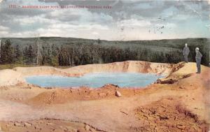 YELLOWSTONE PARK WYOMING MAMMOTH PAINT POTS POSTCARD 1910