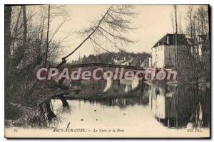 Old Postcard Arcy Sur Cure The Cure And The Bridge