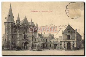 Old Postcard Etampes L & # 39Hotel City