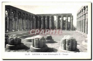 Postcard Ancient Egypt Egypt LUXOR - Court Amnophis II - Temple