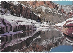 Winter in Oak Creek Canyon near Sedona Arizona 1973 4 by 6