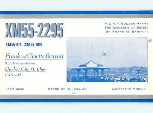 comic - QSL CB HAM RADIO CARD IN QUEBEC CITY Quebec PQ CANADA t9804