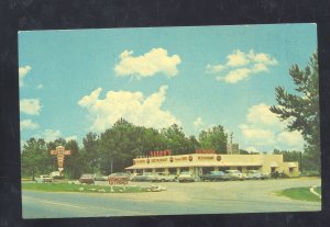 MONTGOMERY ALABAMA SAXON'S RESTAURANT CANDY KITCHEN OLD CARS POSTCARD